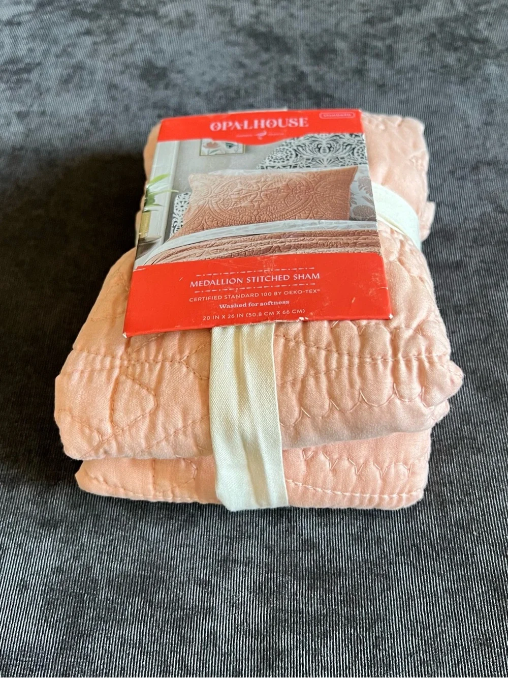 NWT OpalHouse Medallion Stitched Sham- Standard Size